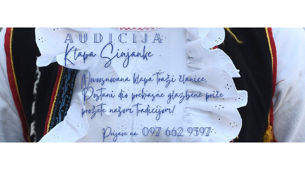 AUDICIJA KLAPA SINJANKE