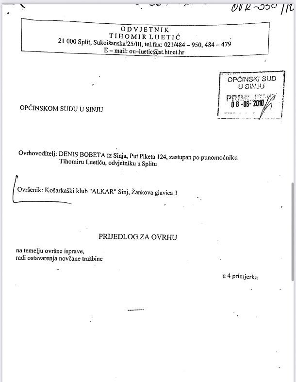 Foto Ovrha Bobeta Alkar Foto Ovrha Bobeta Alkar