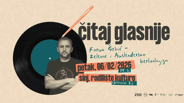 Čitaj glasnije Faruk Šehić event Čitaj glasnije Faruk Šehić event