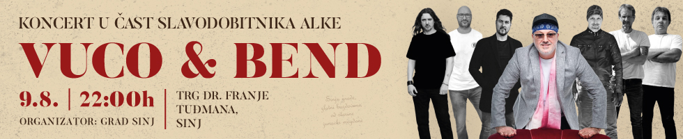 Dani Alke i Velike Gospe 2026. - Program Siniša Vuco - koncert