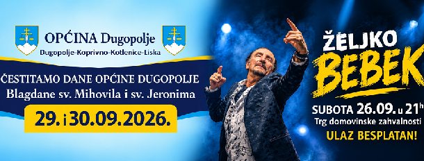 Koncert Željko Bebek u Dugopolju Koncert Željko Bebek u Dugopolju